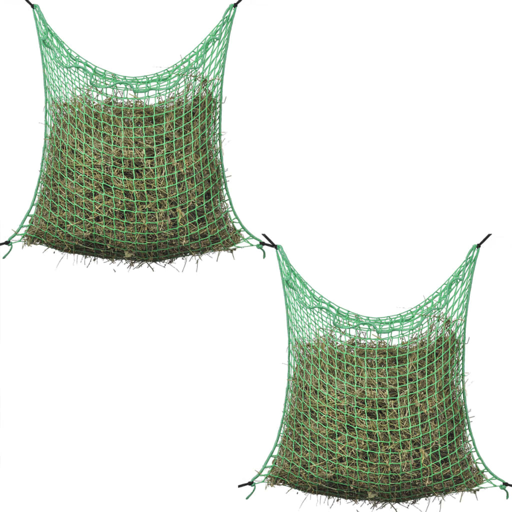vidaXL Filet à foin 4 pcs Carré 0,9 x 1,5 m PP
