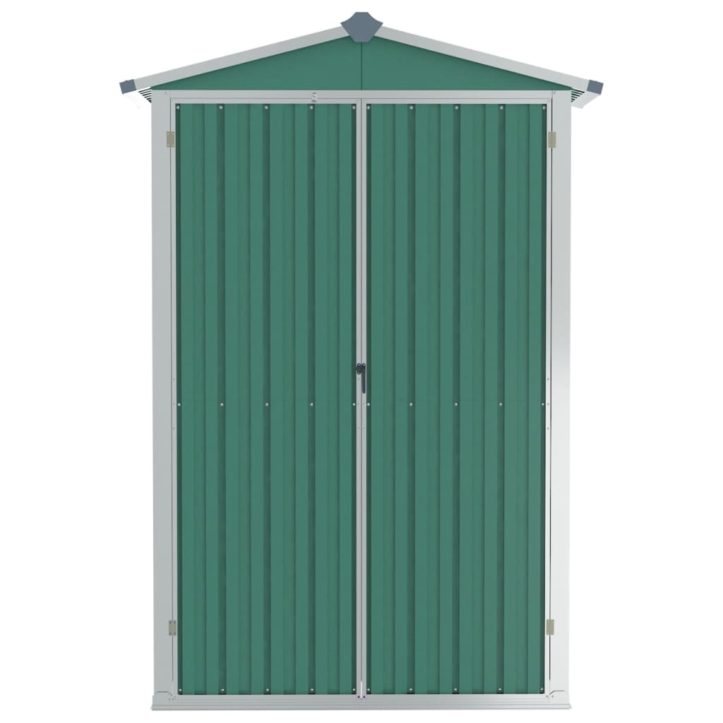 vidaXL Abri de jardin Vert 116x45x175 cm Acier galvanisé