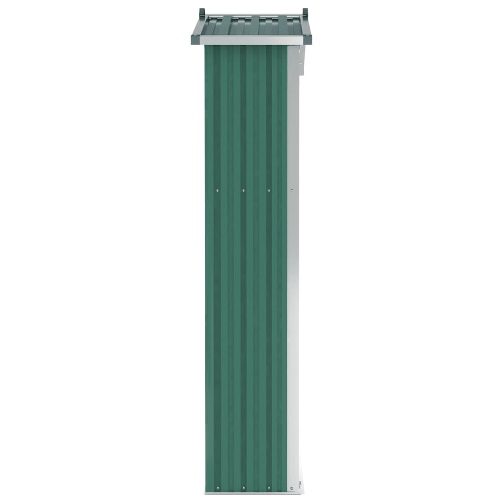 vidaXL Abri de jardin Vert 116x45x175 cm Acier galvanisé