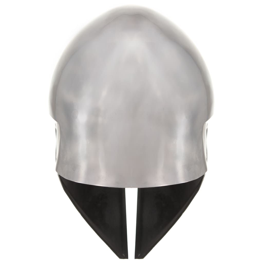 vidaXL Casque de guerrier grec antique pour GN Argenté Acier
