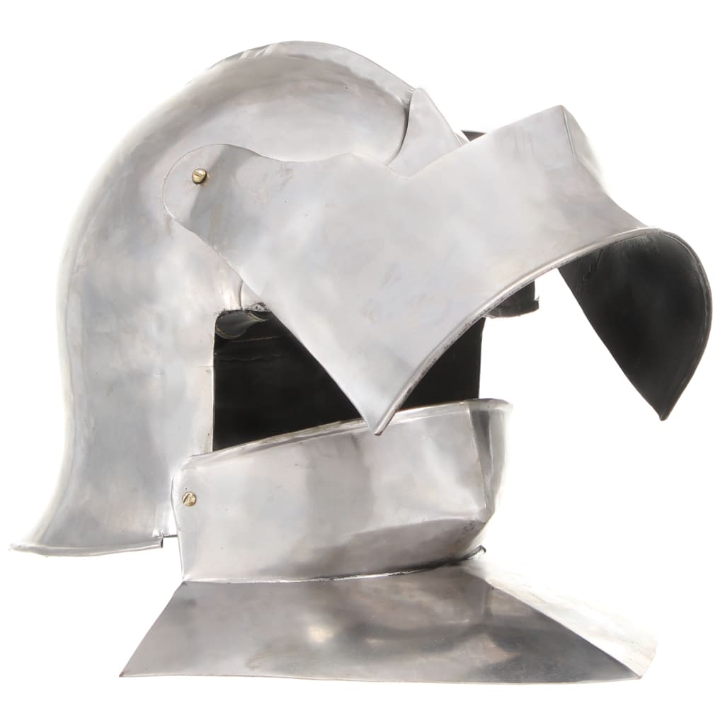 vidaXL Casque de chevalier médiéval antique pour GN Argenté Acier