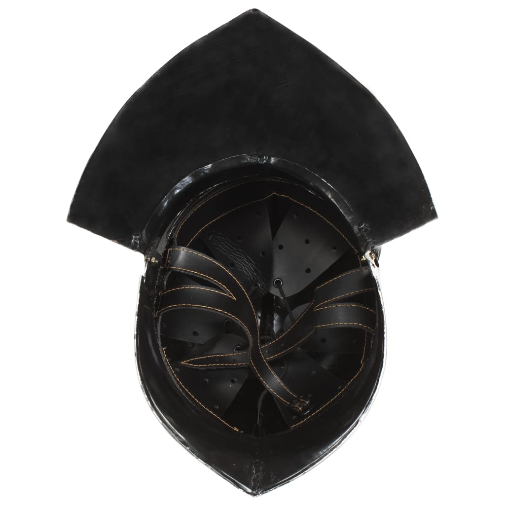 vidaXL Casque de chevalier médiéval antique pour GN Argenté Acier
