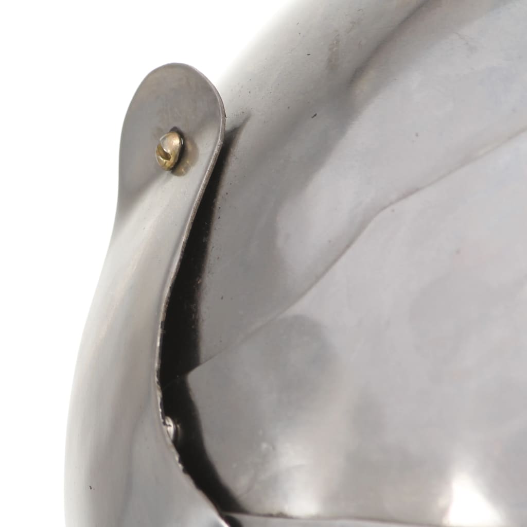 vidaXL Casque de chevalier médiéval antique pour GN Argenté Acier