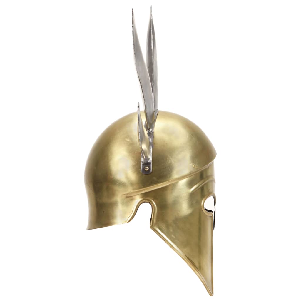 vidaXL Casque de guerrier grec antique pour GN Laiton Acier