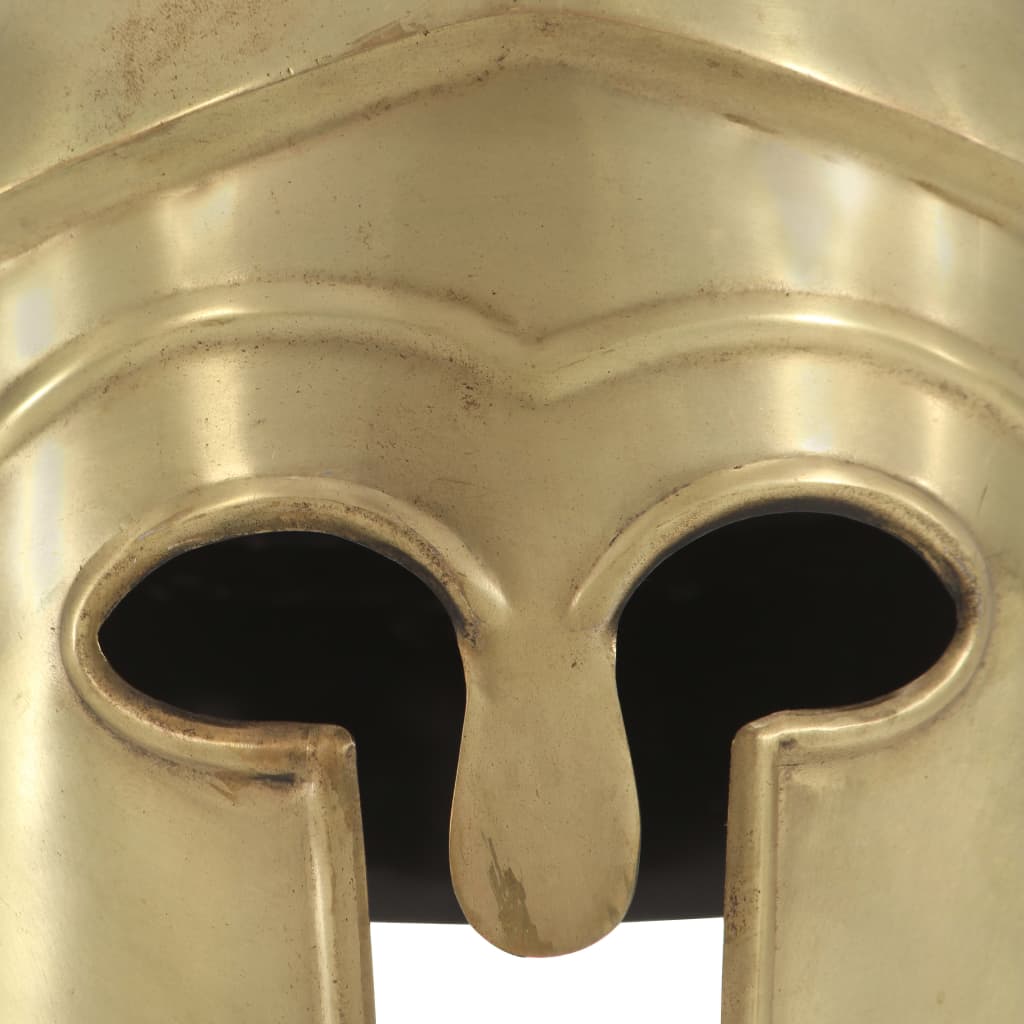 vidaXL Casque de guerrier grec antique pour GN Laiton Acier