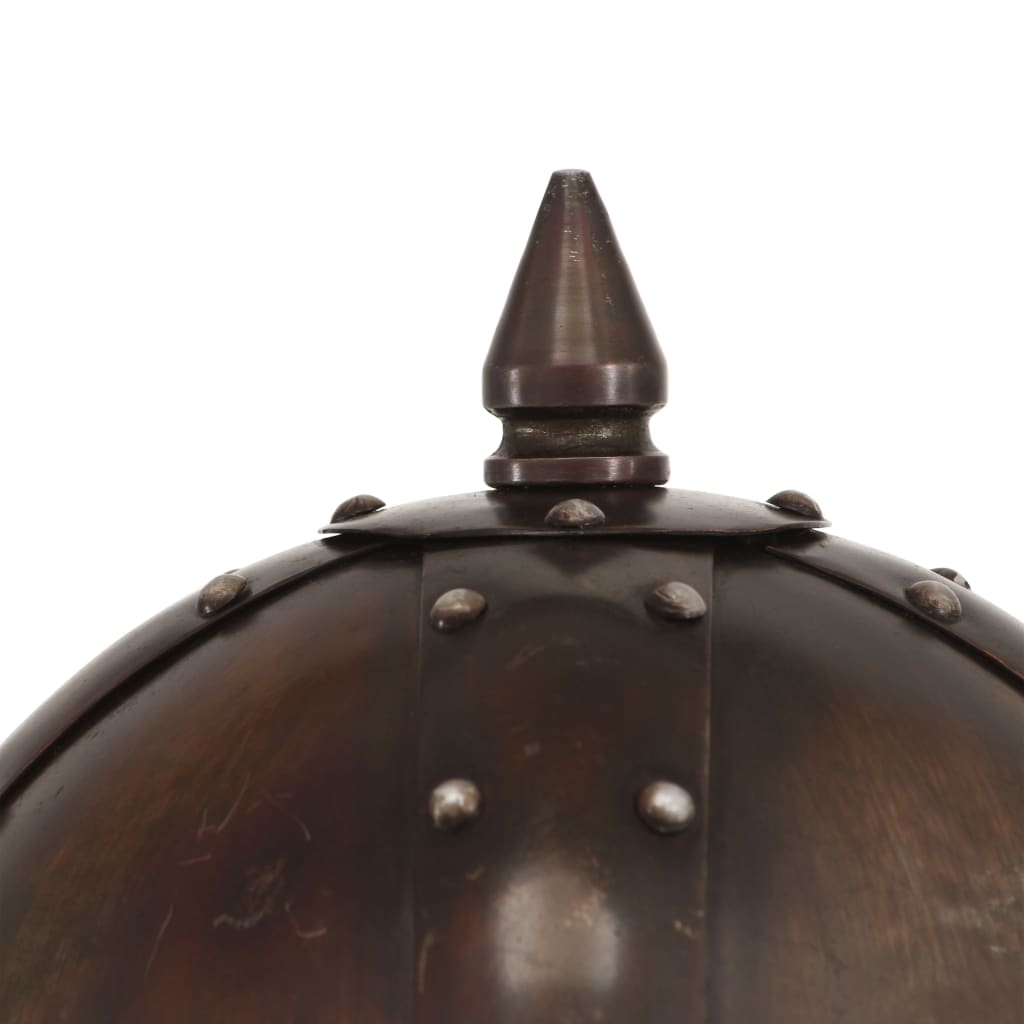 vidaXL Casque de guerrier viking antique pour GN Cuivre Acier