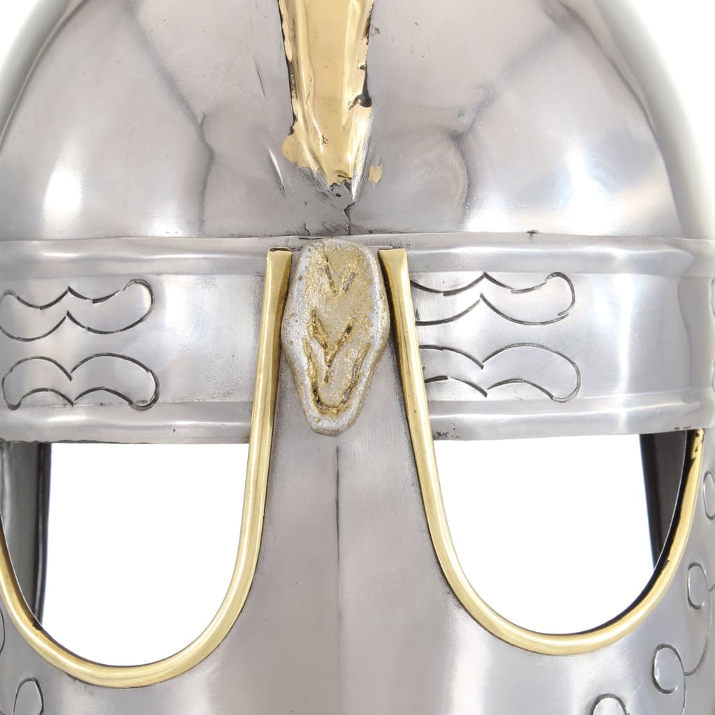 vidaXL Casque de réplique antique Beowulf pour GN Argenté Acier