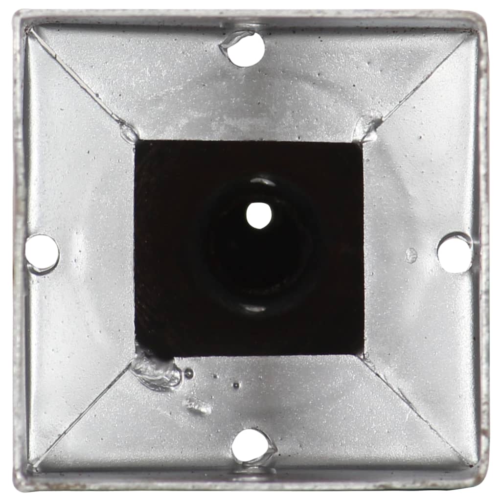 vidaXL Piquets au sol 6 pcs Argenté 9x9x56 cm Acier galvanisé