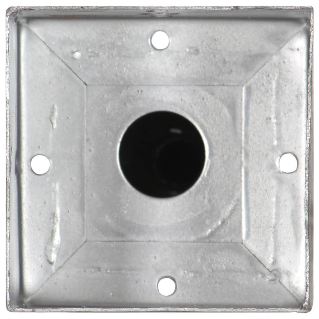 vidaXL Piquets au sol 6 pcs Argenté 12x12x56 cm Acier galvanisé