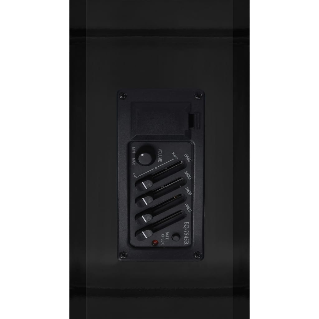 vidaXL Guitare découpée classique occidentale égaliseur 6 cordes Noir