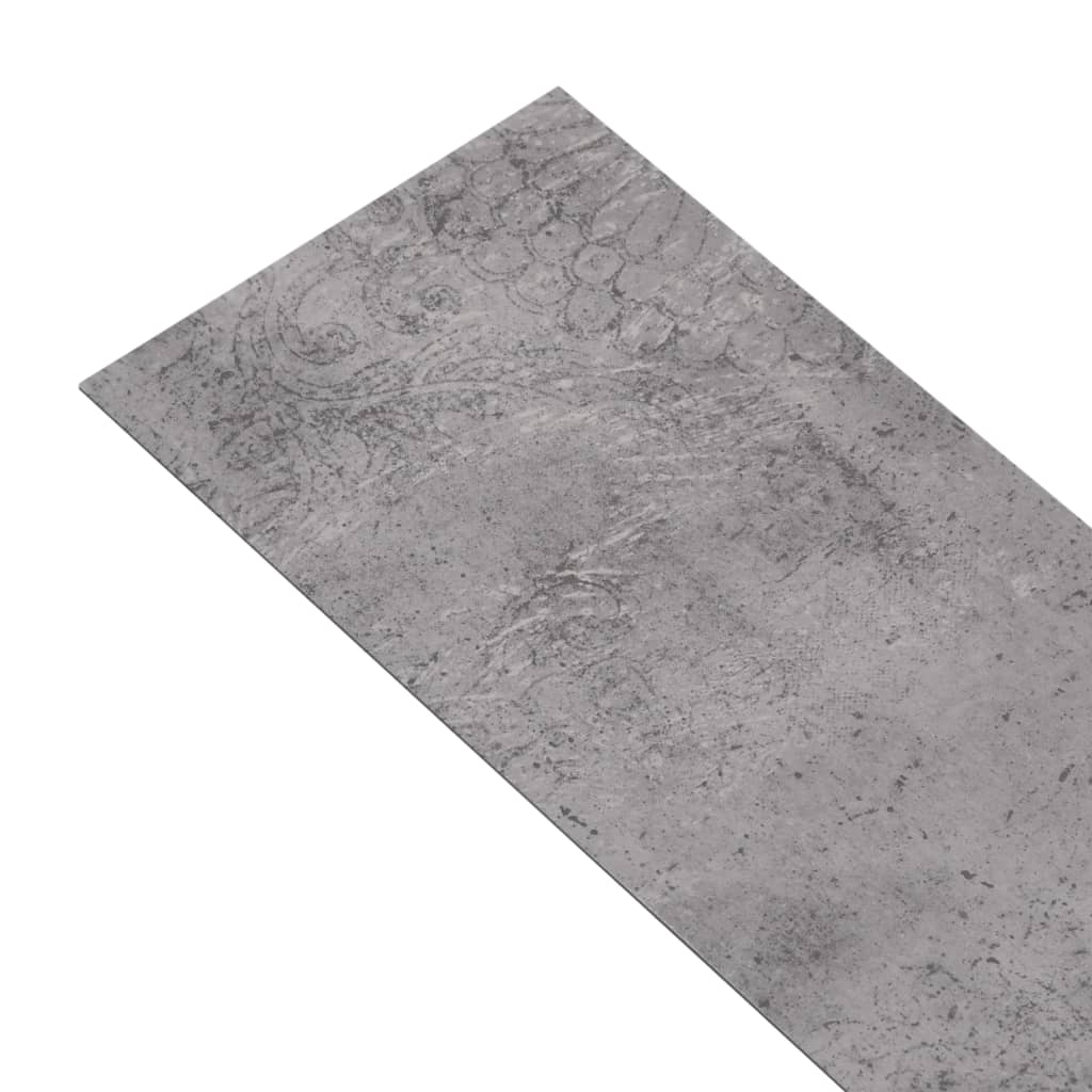 vidaXL Dalles de plancher PVC 4,46 m² 3 mm autoadhésif marron ciment
