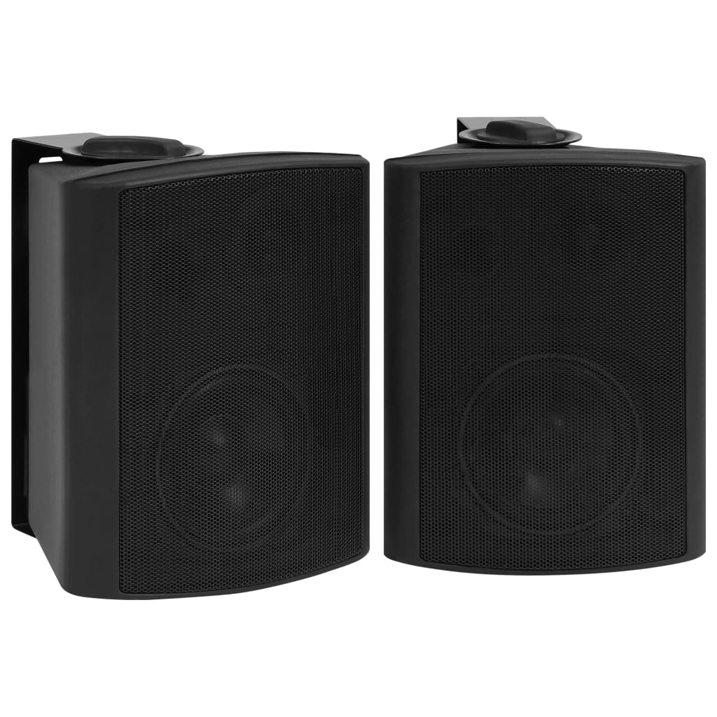 vidaXL Haut-parleurs stéréo muraux 2 pcs noir intérieur extérieur 100W