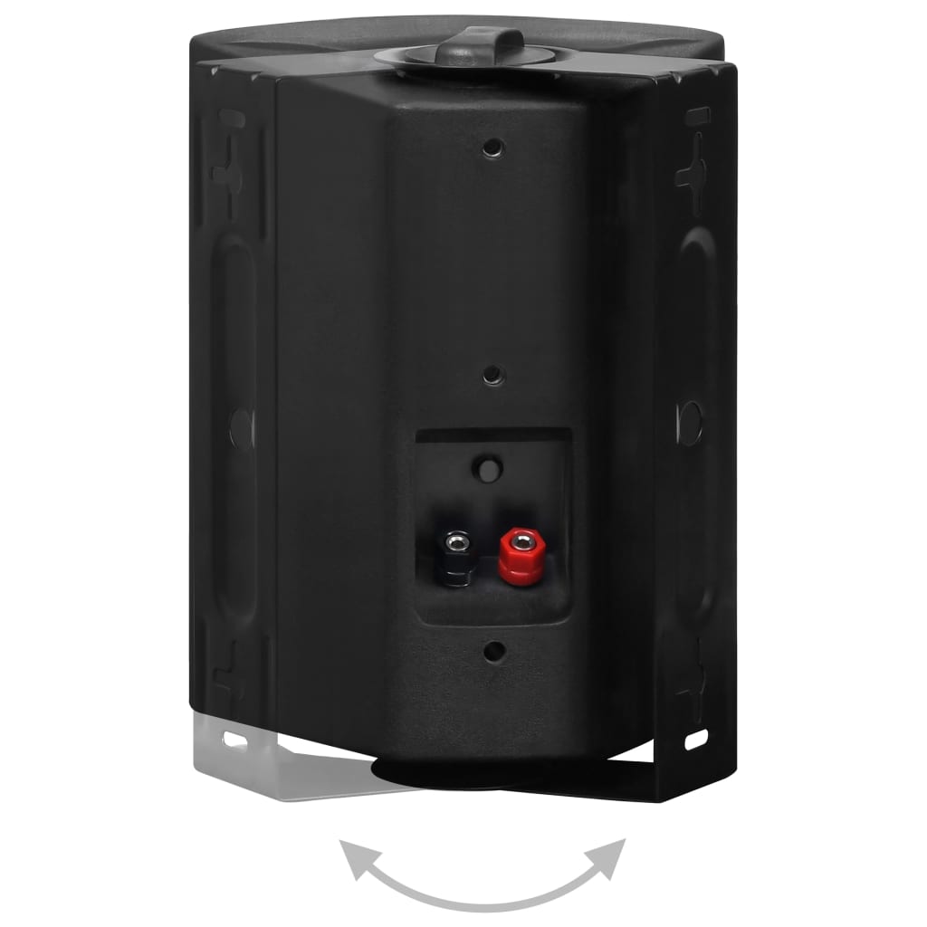 vidaXL Haut-parleurs stéréo muraux 2 pcs noir intérieur extérieur 100W