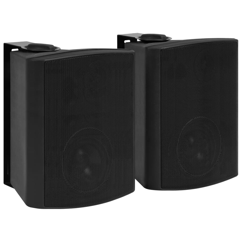 vidaXL Haut-parleurs stéréo muraux 2 pcs noir intérieur extérieur 120W
