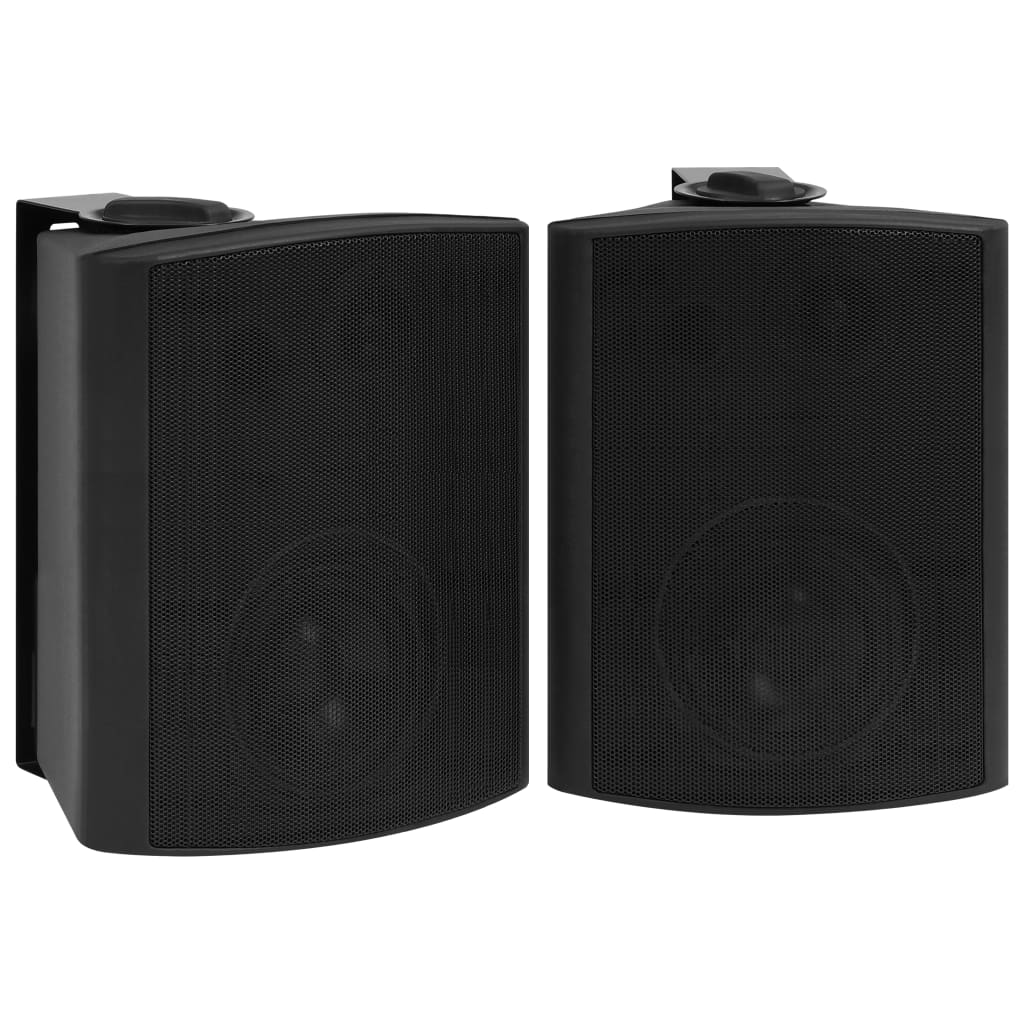 vidaXL Haut-parleurs stéréo muraux 2 pcs noir intérieur extérieur 120W