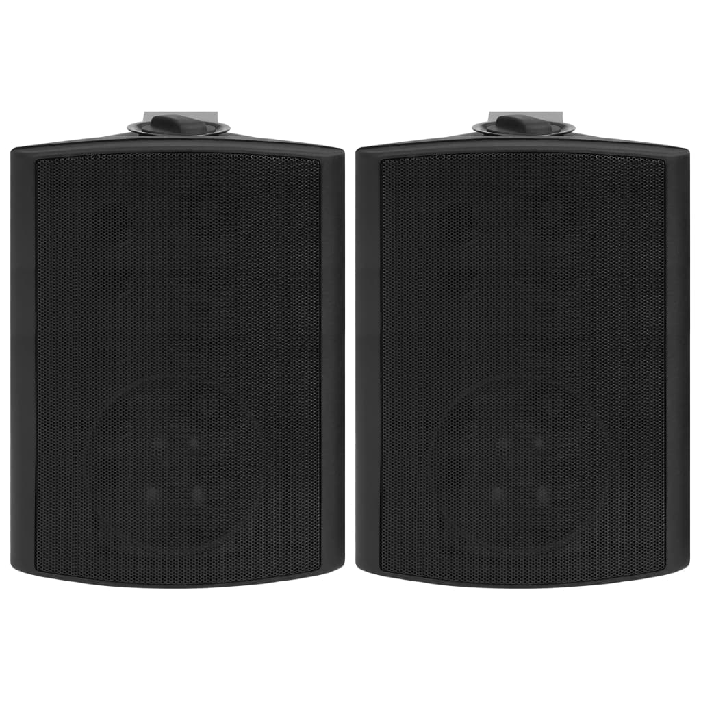 vidaXL Haut-parleurs stéréo muraux 2 pcs noir intérieur extérieur 120W