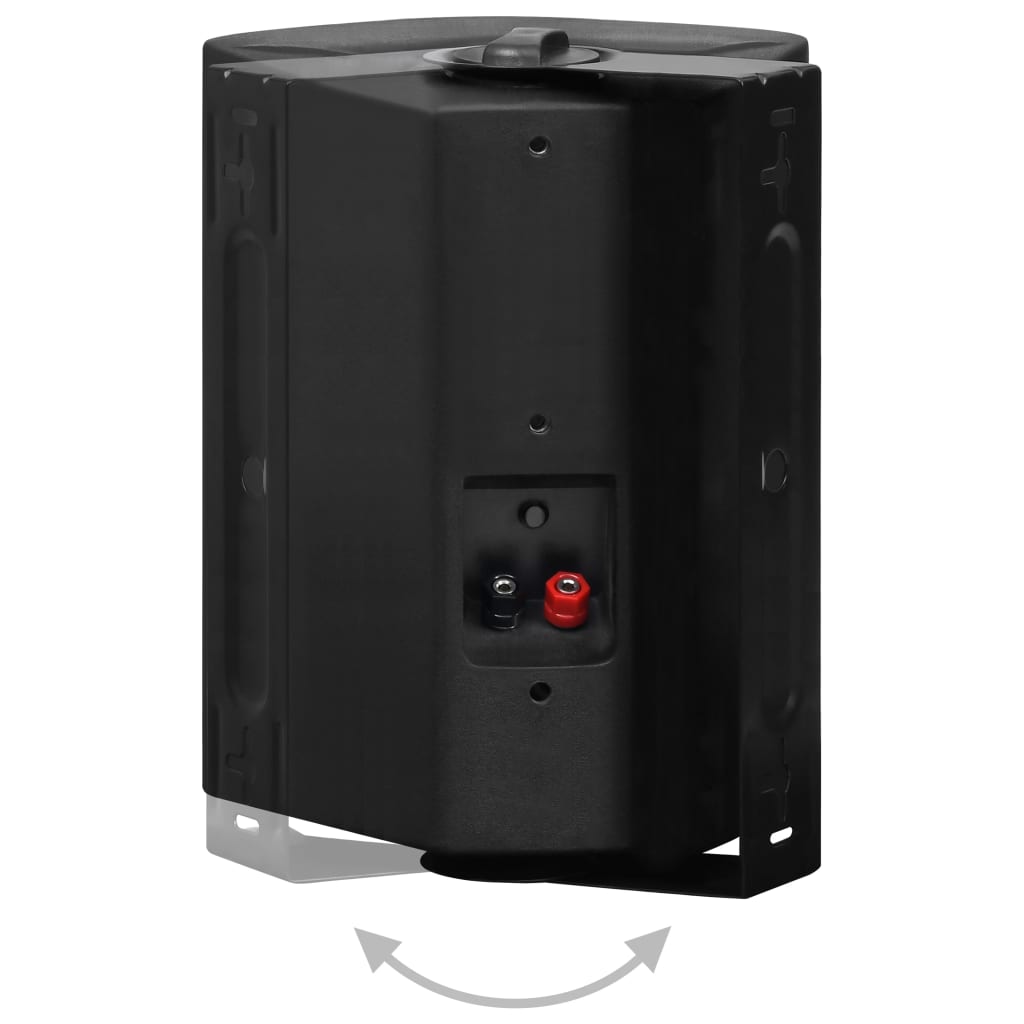 vidaXL Haut-parleurs stéréo muraux 2 pcs noir intérieur extérieur 120W