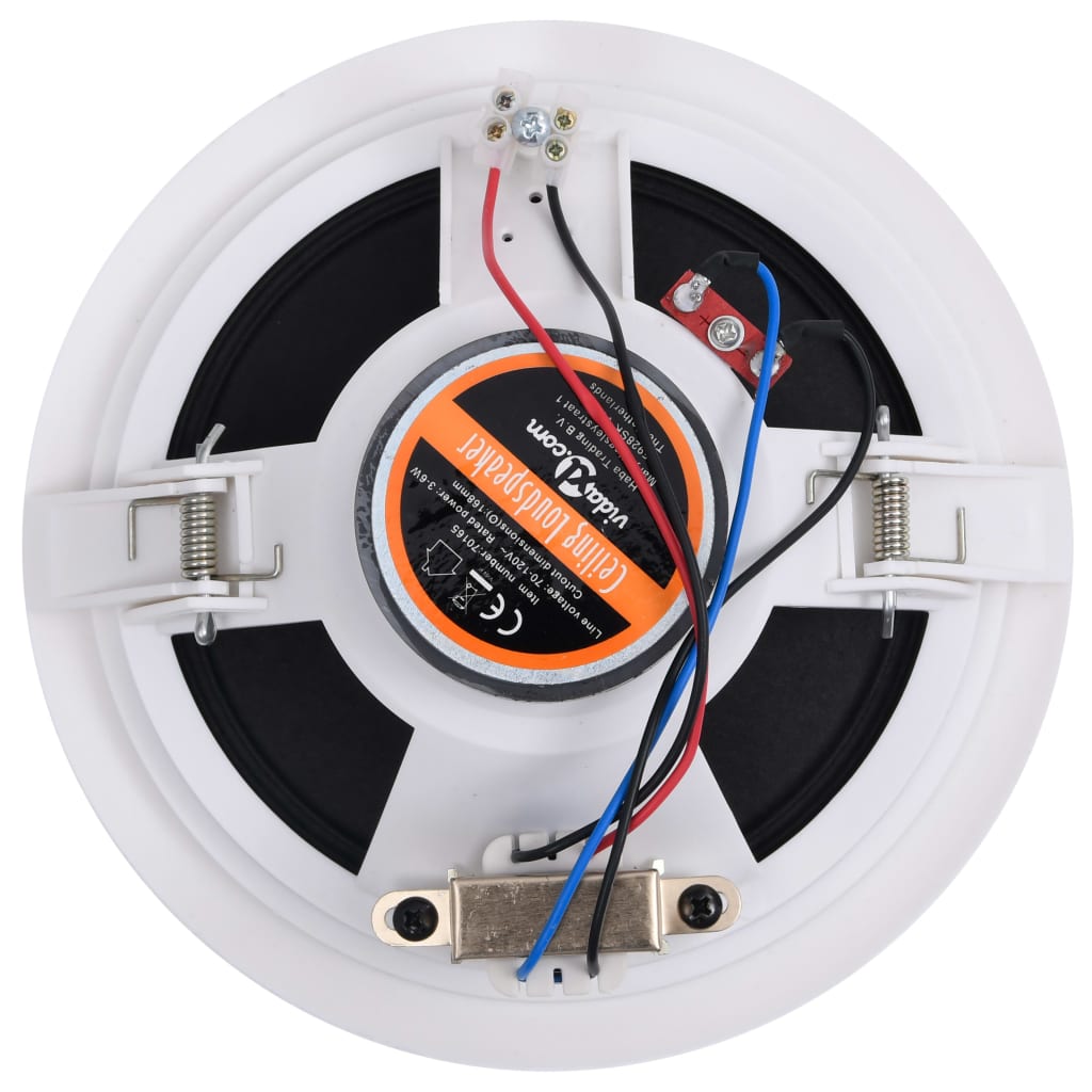 vidaXL Haut-parleurs muraux et de plafond intégrés 2 pcs 120 W