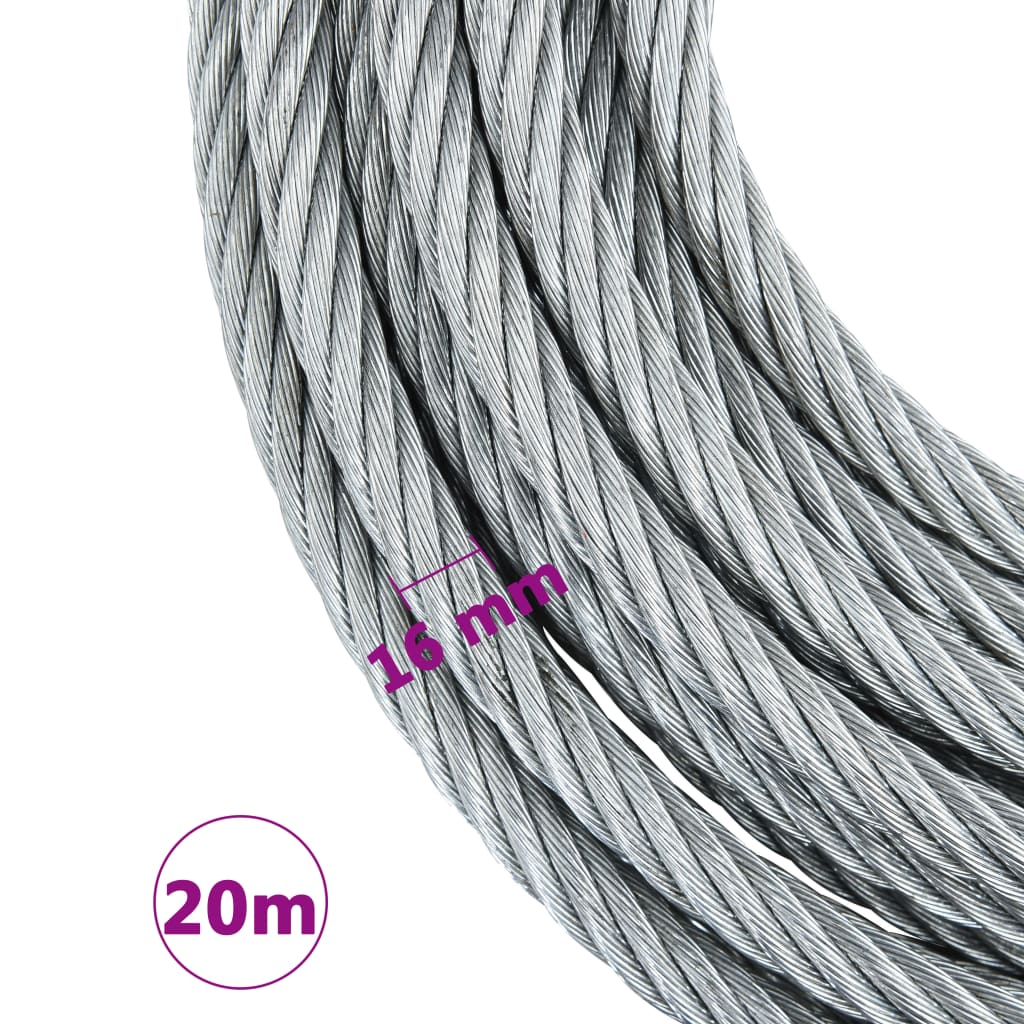 vidaXL Treuil de levage à câble 3200 kg
