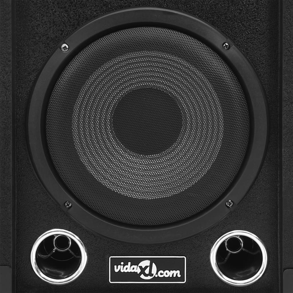 vidaXL Haut-parleurs scène Hifi passifs professionnels 2 pcs 800W Noir