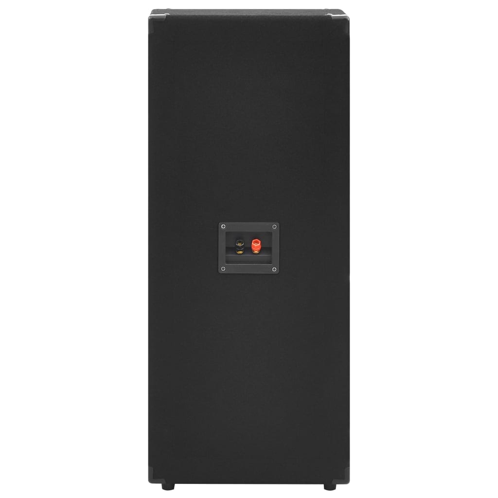 vidaXL Haut-parleurs de scène passives professionnelles Hifi 2pcs noir