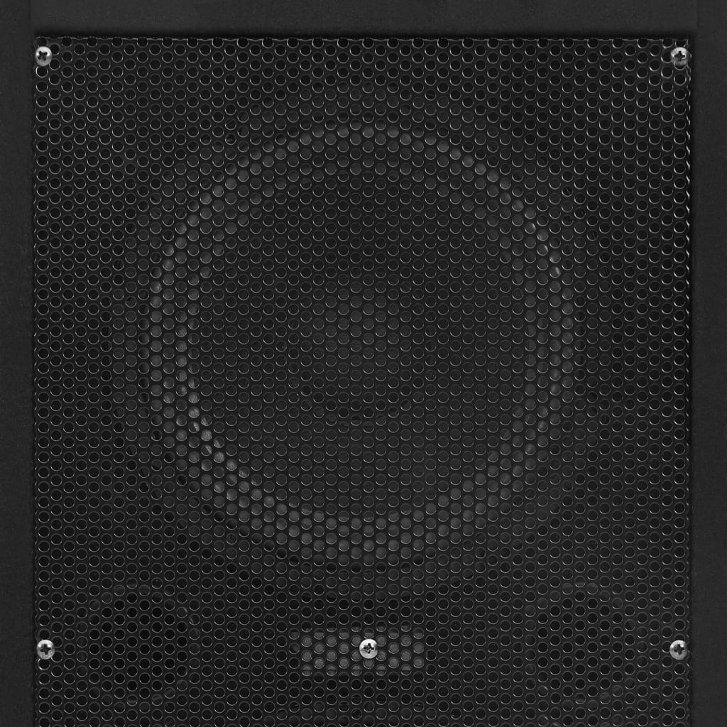 vidaXL Haut-parleurs de scène passives professionnelles Hifi 2pcs noir