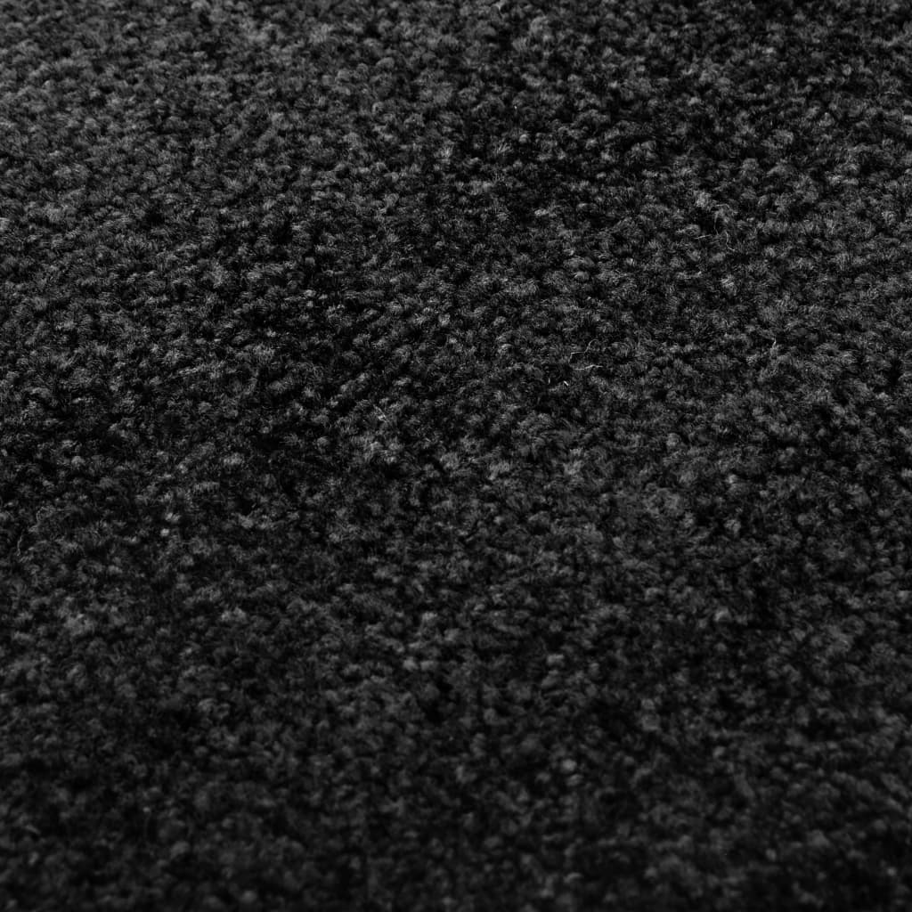 vidaXL Paillasson lavable Noir 90x150 cm