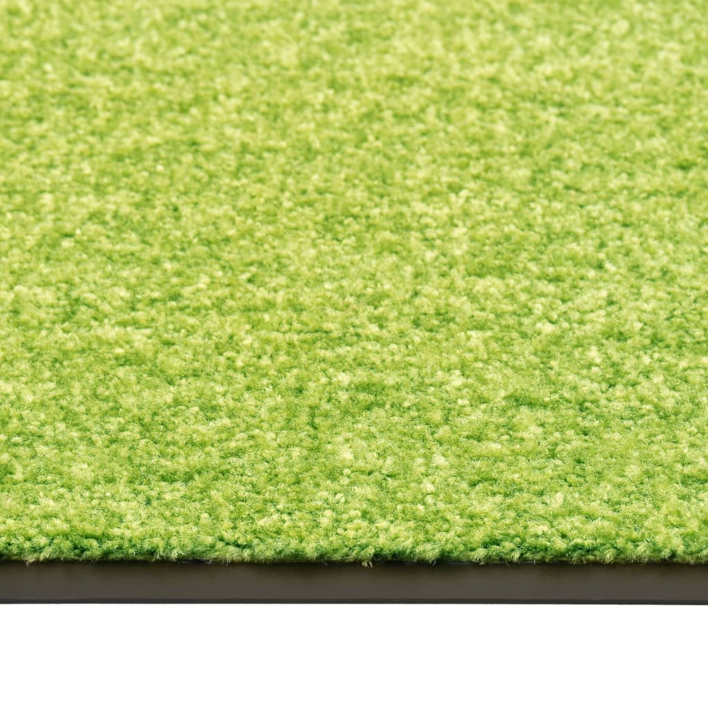 vidaXL Paillasson lavable Vert 40x60 cm