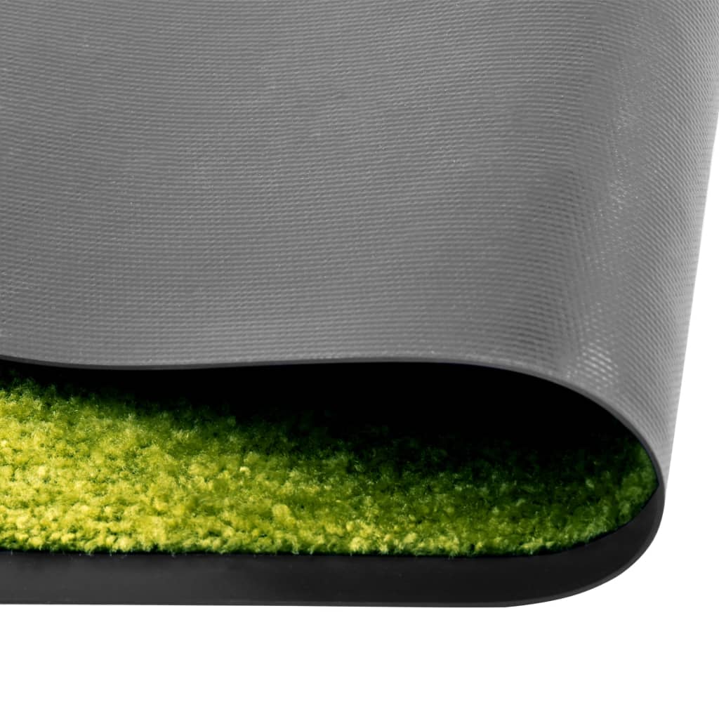 vidaXL Paillasson lavable Vert 90x150 cm