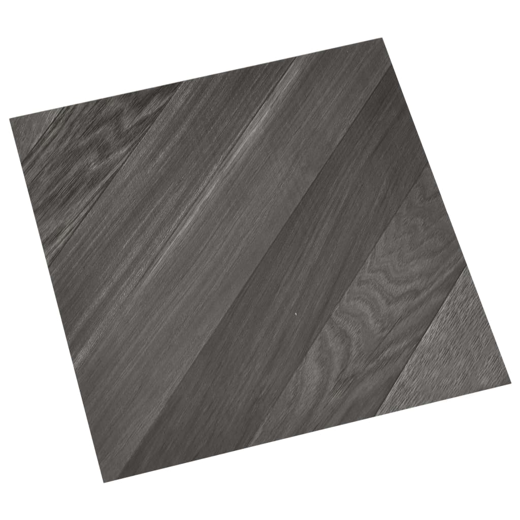 vidaXL Dalles de plancher autoadhésives 55 pcs PVC 5,11 m² gris rayé