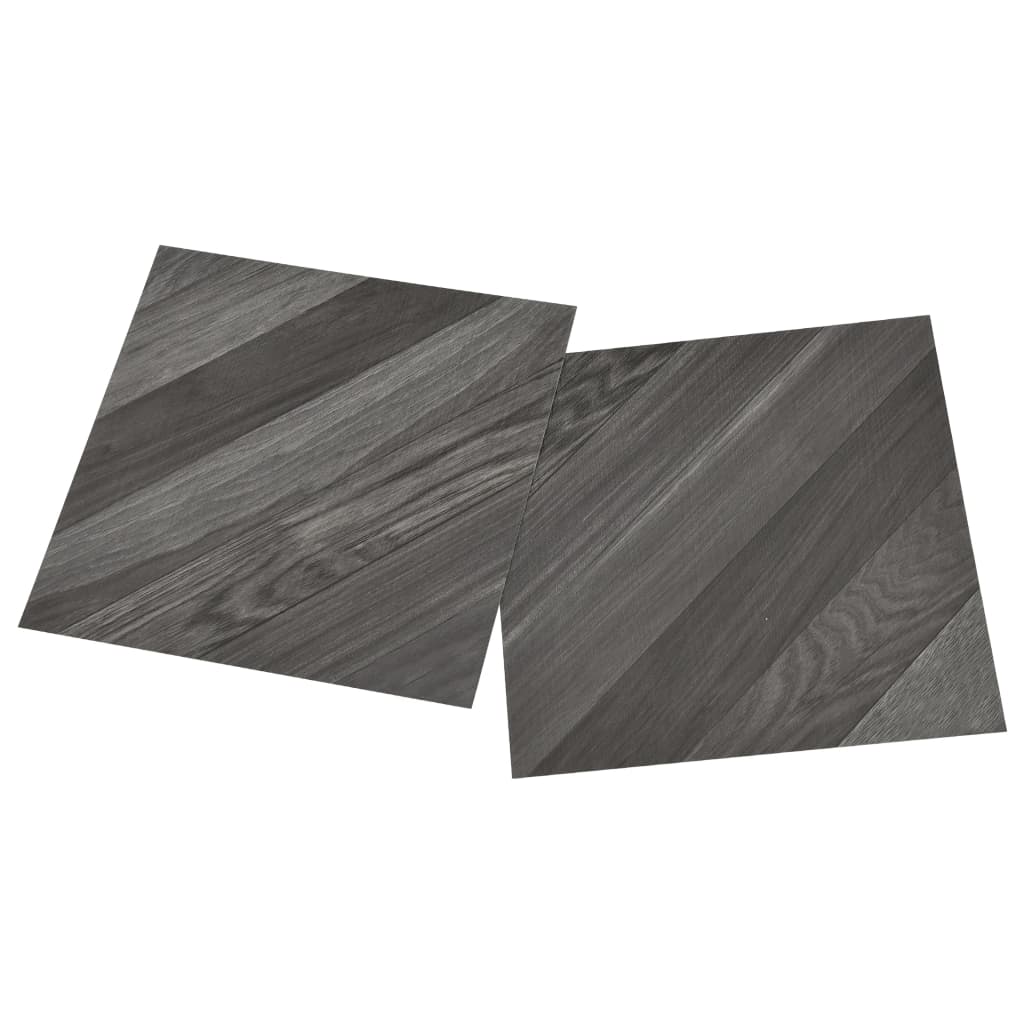 vidaXL Dalles de plancher autoadhésives 55 pcs PVC 5,11 m² gris rayé