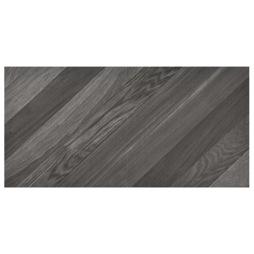 vidaXL Dalles de plancher autoadhésives 55 pcs PVC 5,11 m² gris rayé
