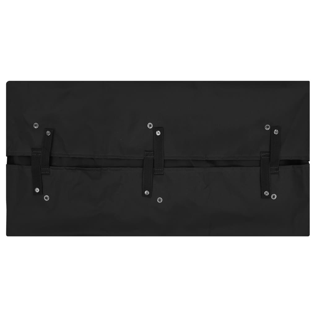 vidaXL Bâche de chariot de jardin Noir 81x41x40 cm Tissu
