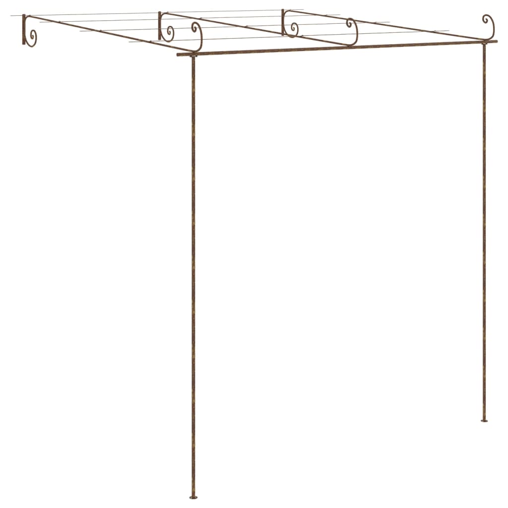 vidaXL Pergola de jardin Marron antique 3x3x2,5 m Fer