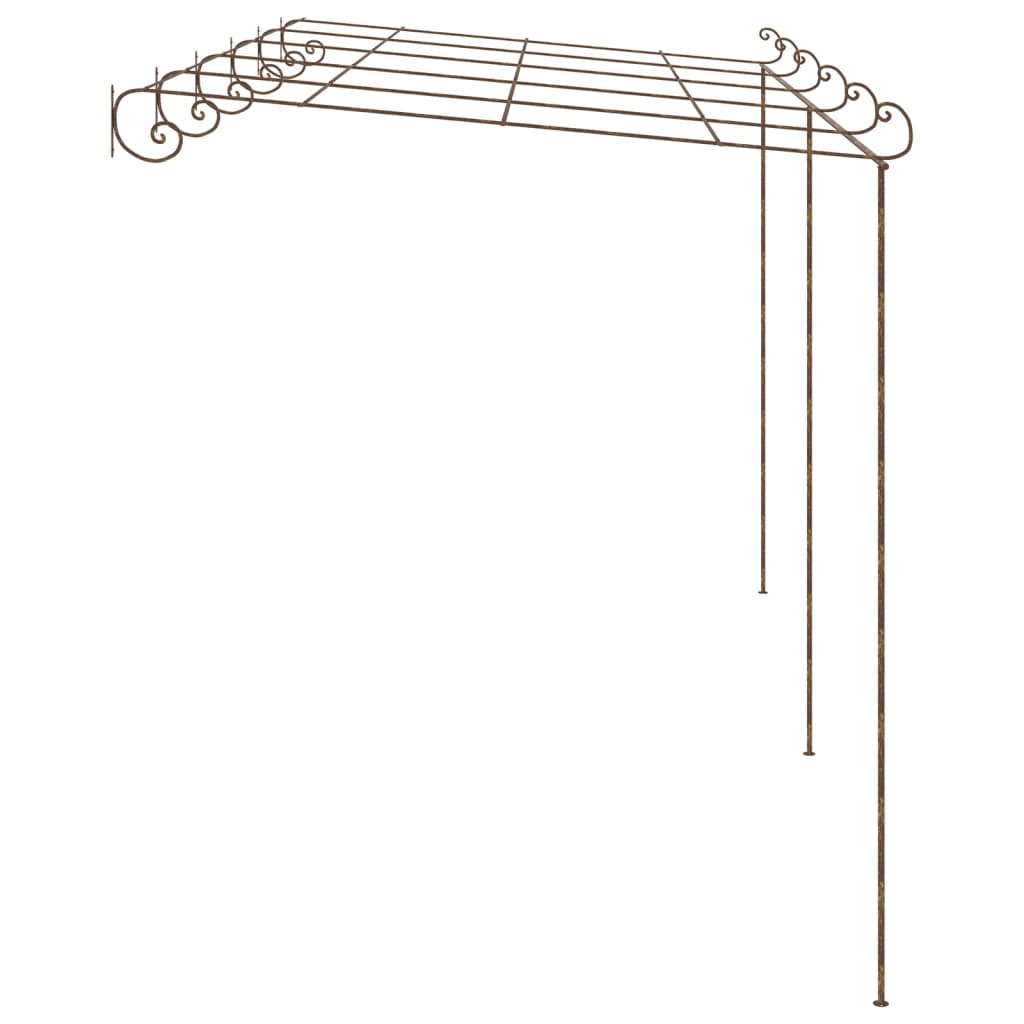 vidaXL Pergola de jardin Marron antique 6x3x2,5 m Fer