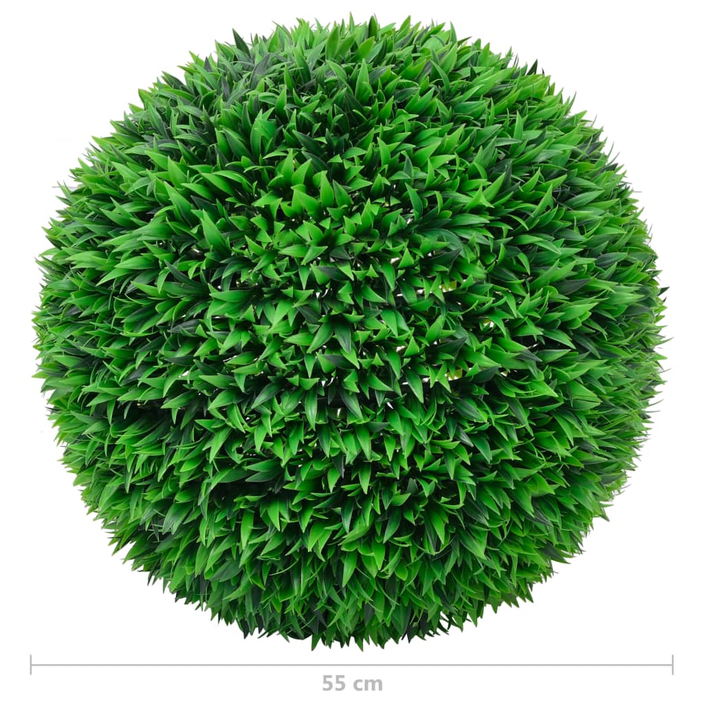 vidaXL Boules de buis artificielles 2 pcs 55 cm