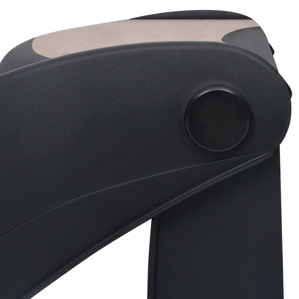 vidaXL Escalier pliable à 3 marches pour chiens Noir