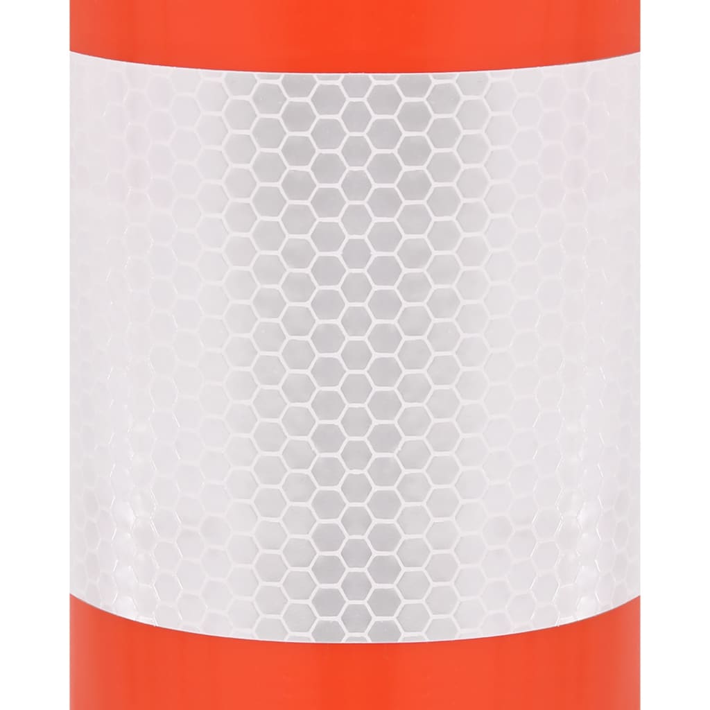 vidaXL Bornes de contrôle du trafic 10 pcs 75 cm PE