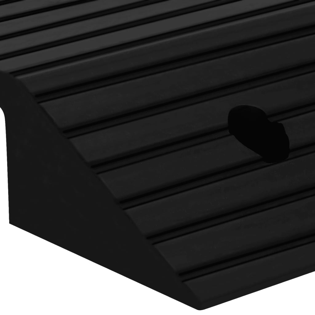 vidaXL Rampes de seuil de pont 2 pcs 80x40x8 cm Caoutchouc