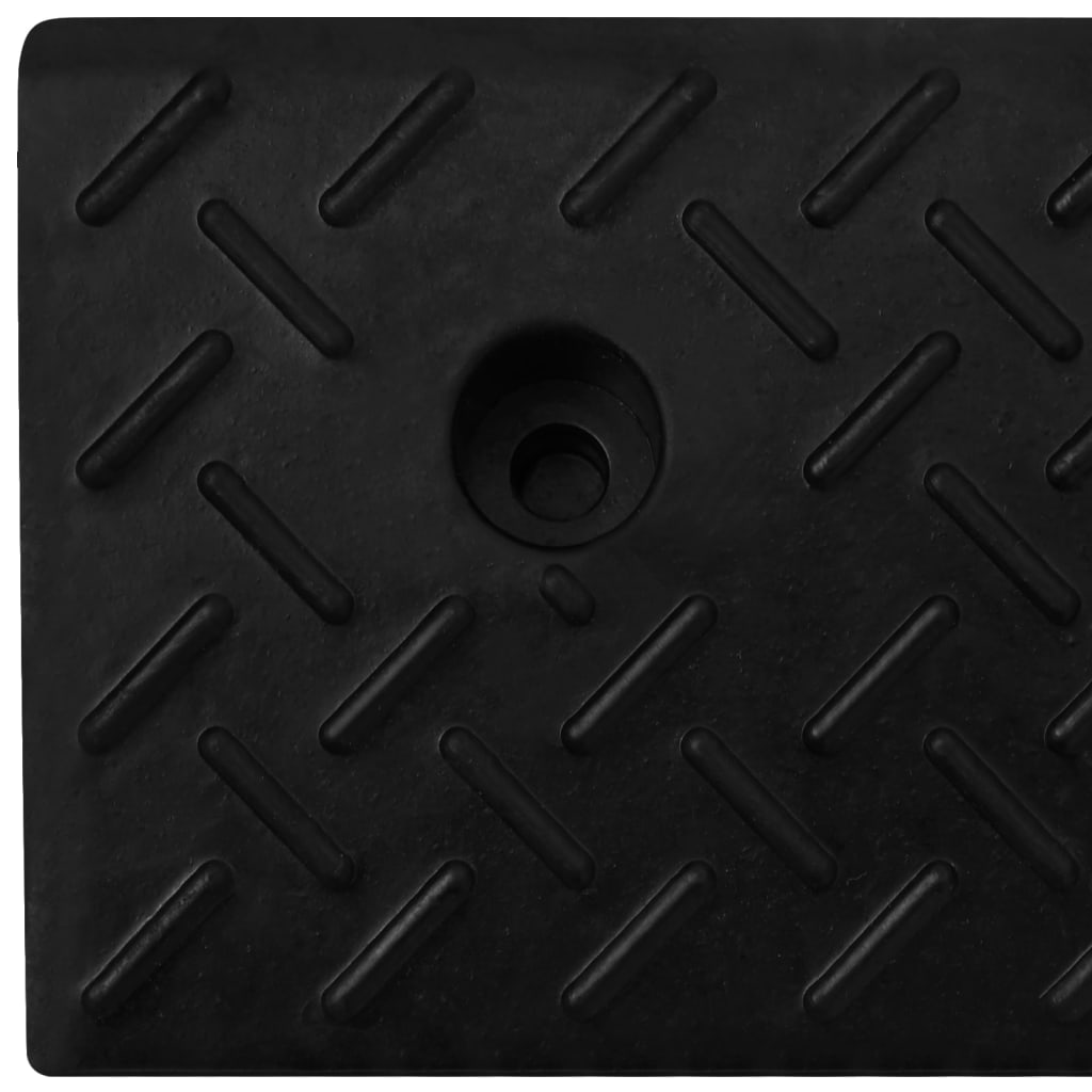 vidaXL Rampes de bordure 2 pcs 50x17,5x5 cm Caoutchouc