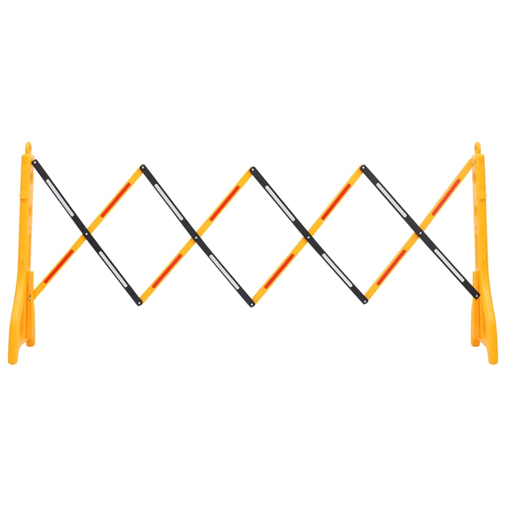 vidaXL Barrière de circulation pliable Jaune et noir 250x38x96 cm