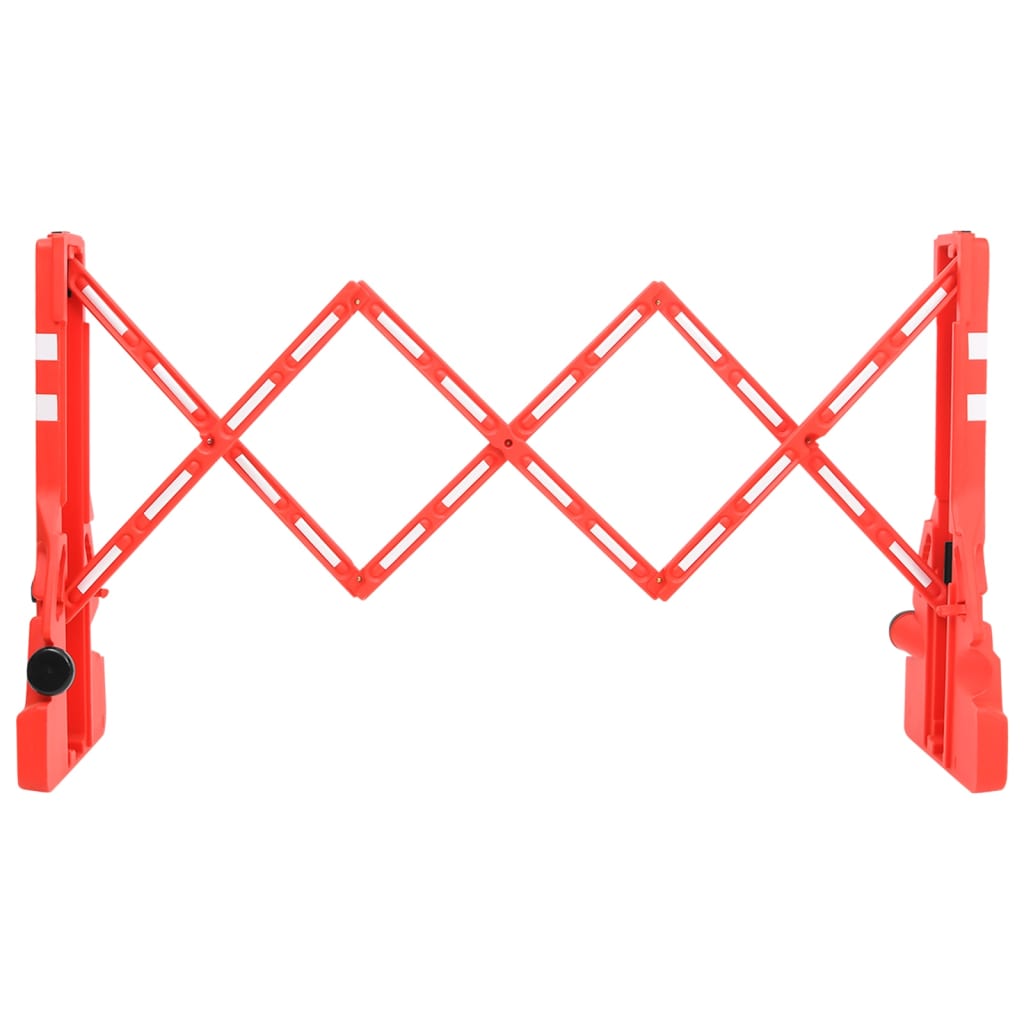 vidaXL Barrière de circulation pliable Rouge 210x50x105 cm