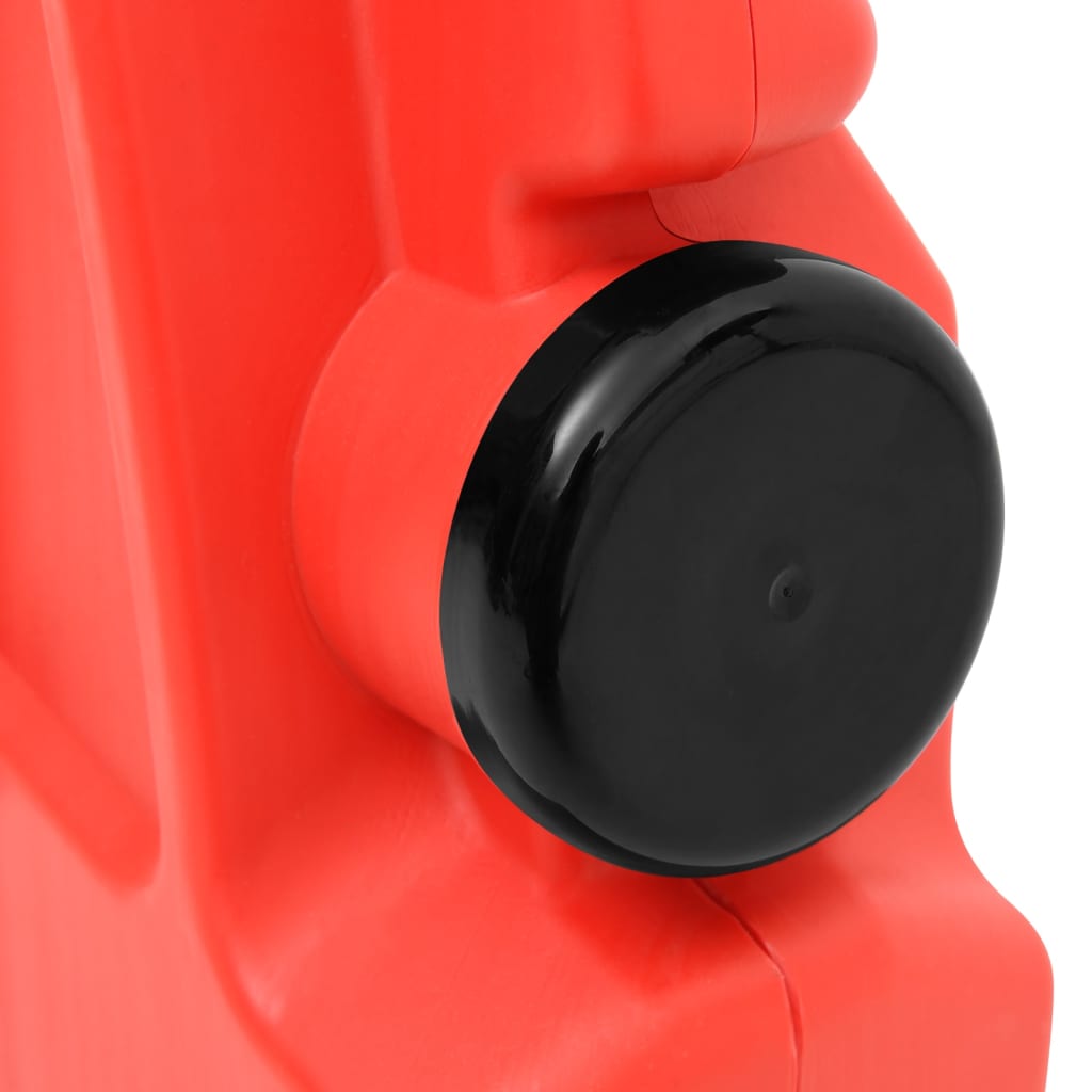 vidaXL Barrière de circulation pliable Rouge 210x50x105 cm
