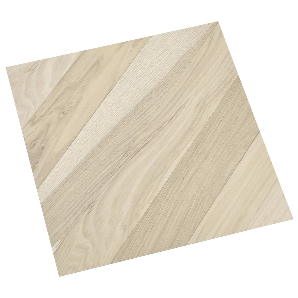 vidaXL Planches de plancher autoadhésives 20 pcs PVC 1,86m² Beige rayé