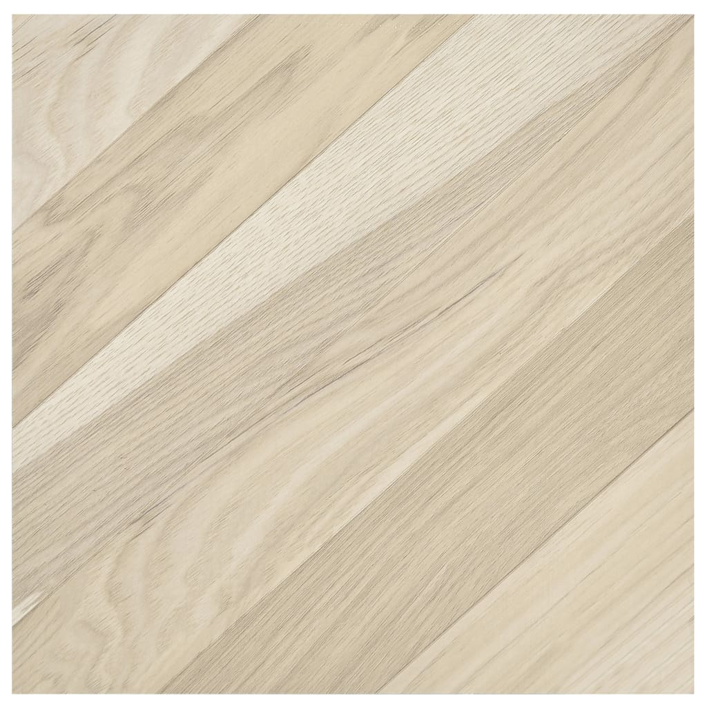 vidaXL Planches de plancher autoadhésives 20 pcs PVC 1,86m² Beige rayé
