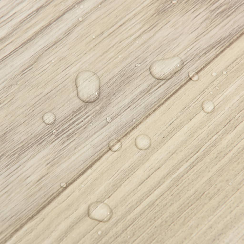 vidaXL Planches de plancher autoadhésives 20 pcs PVC 1,86m² Beige rayé