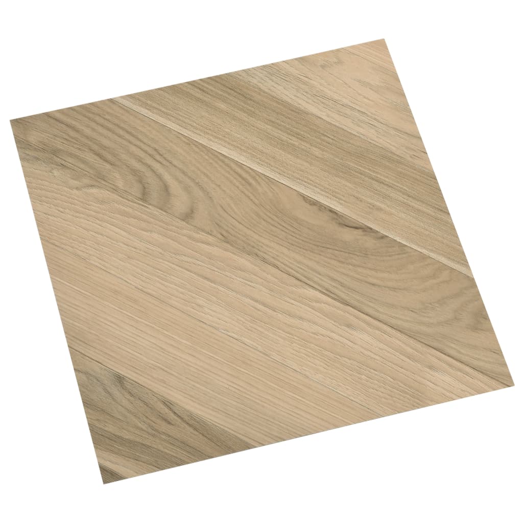 vidaXL Dalles de plancher autoadhésives 20 pcs PVC 1,86 m² marron rayé