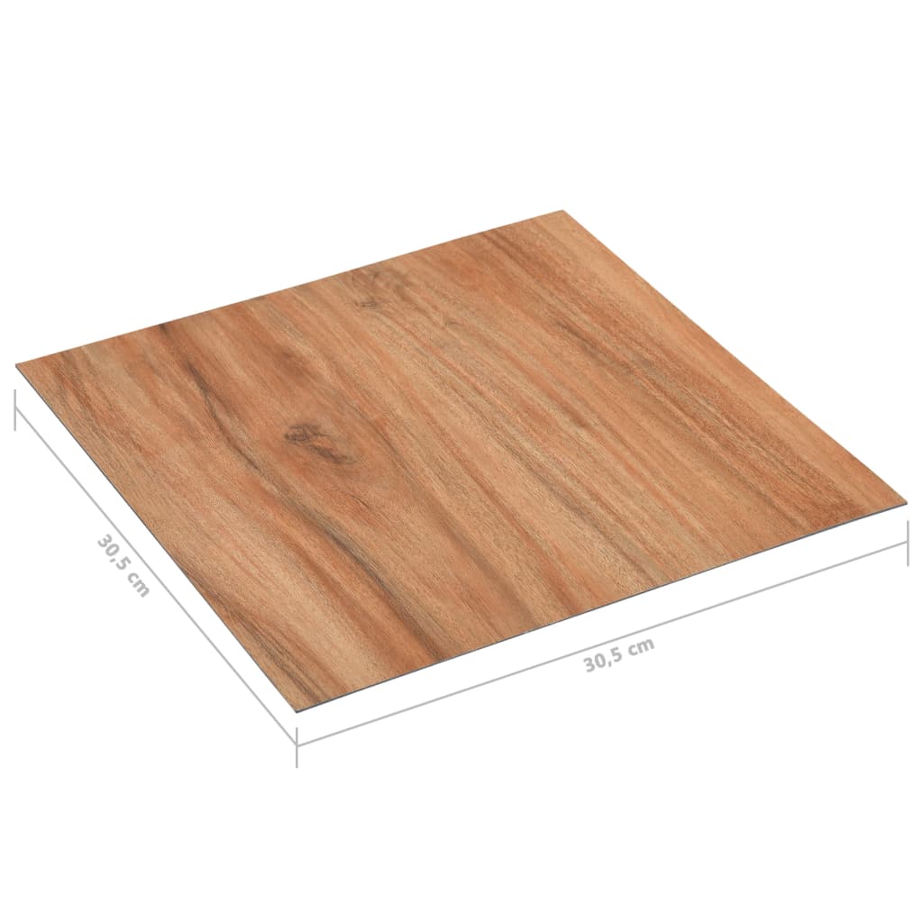 vidaXL Planches plancher autoadhésives 20 pcs PVC 1,86 m² naturel