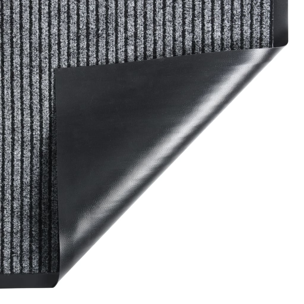 vidaXL Paillasson rayé Gris 40x60 cm