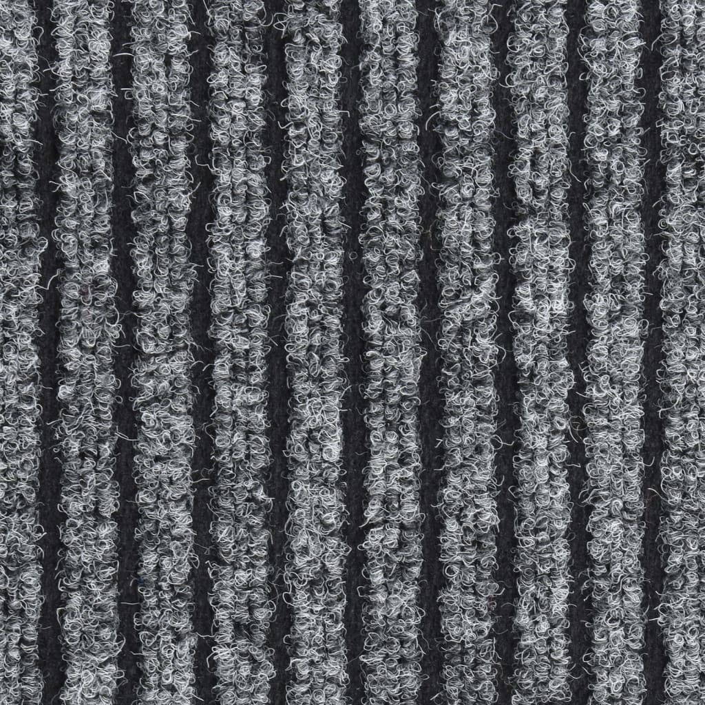 vidaXL Paillasson rayé Gris 40x60 cm